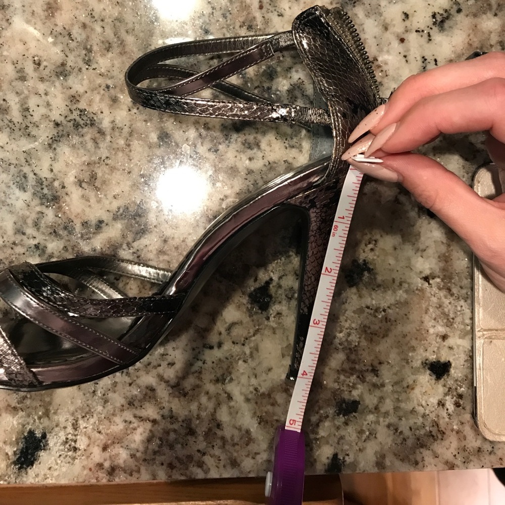 Bebe Python🐍Snake Ankle Strap Sandal - Picture 7 of 8